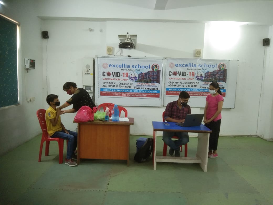 Covid-19 Vaccination Camp At Excellia School 2022