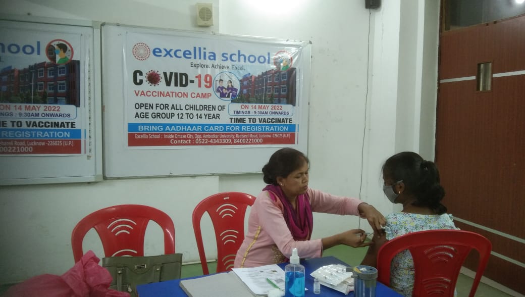 Covid-19 Vaccination Camp At Excellia School 2022
