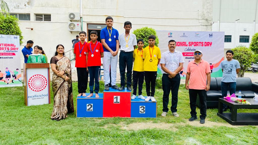 Observing National Sports Day At Excellia School